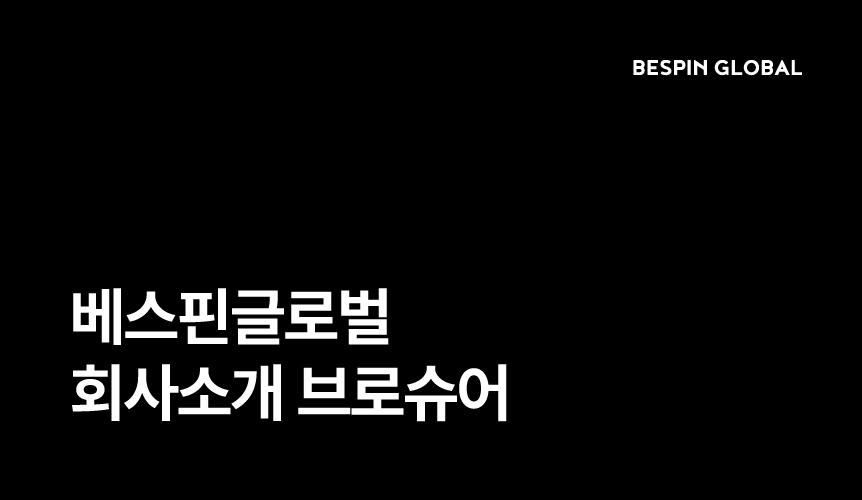 베스핀글로벌 회사 소개 브로슈어